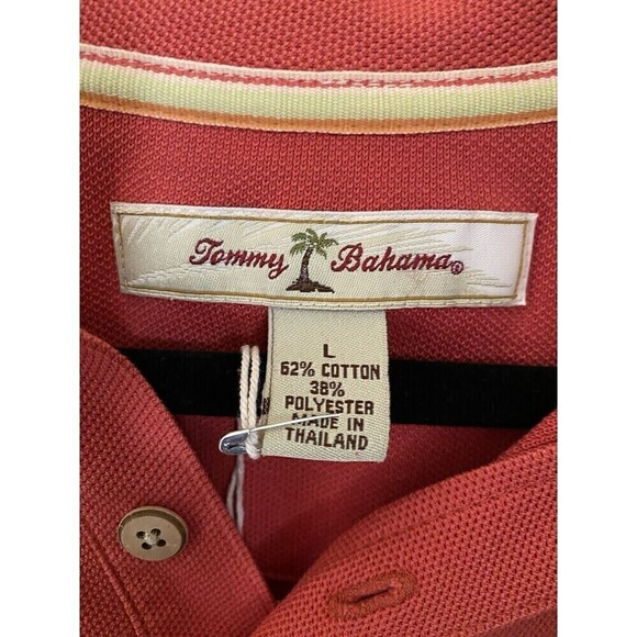 Tommy Bahama Samon Color Polo Shirt Sz.L - Picture 3 of 3